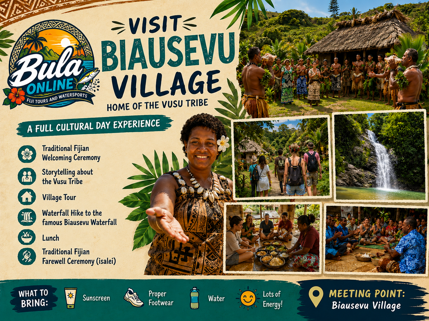 Biausevu Waterfall Tour