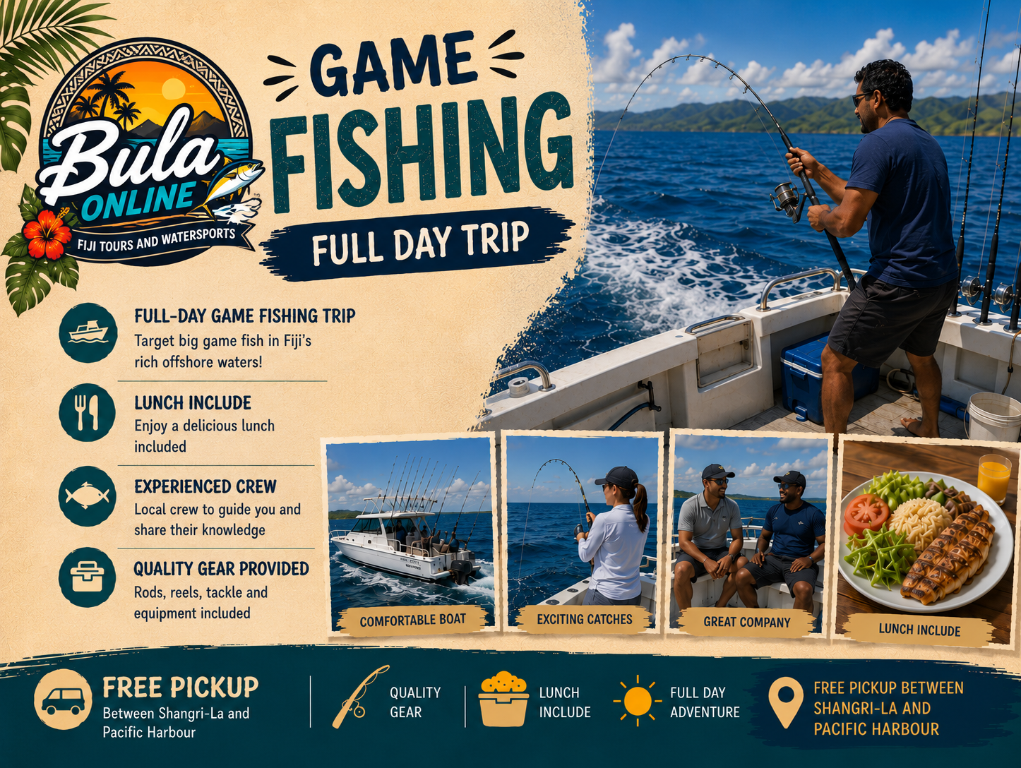 Game Fishing — Full Day Trip