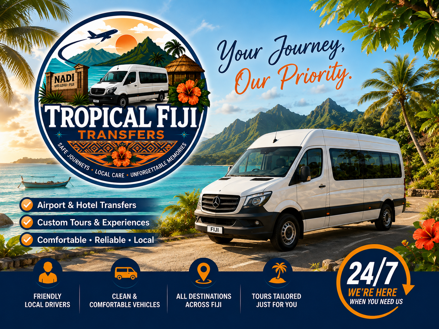 Nadi Airport Transfers to All Fiji Resorts