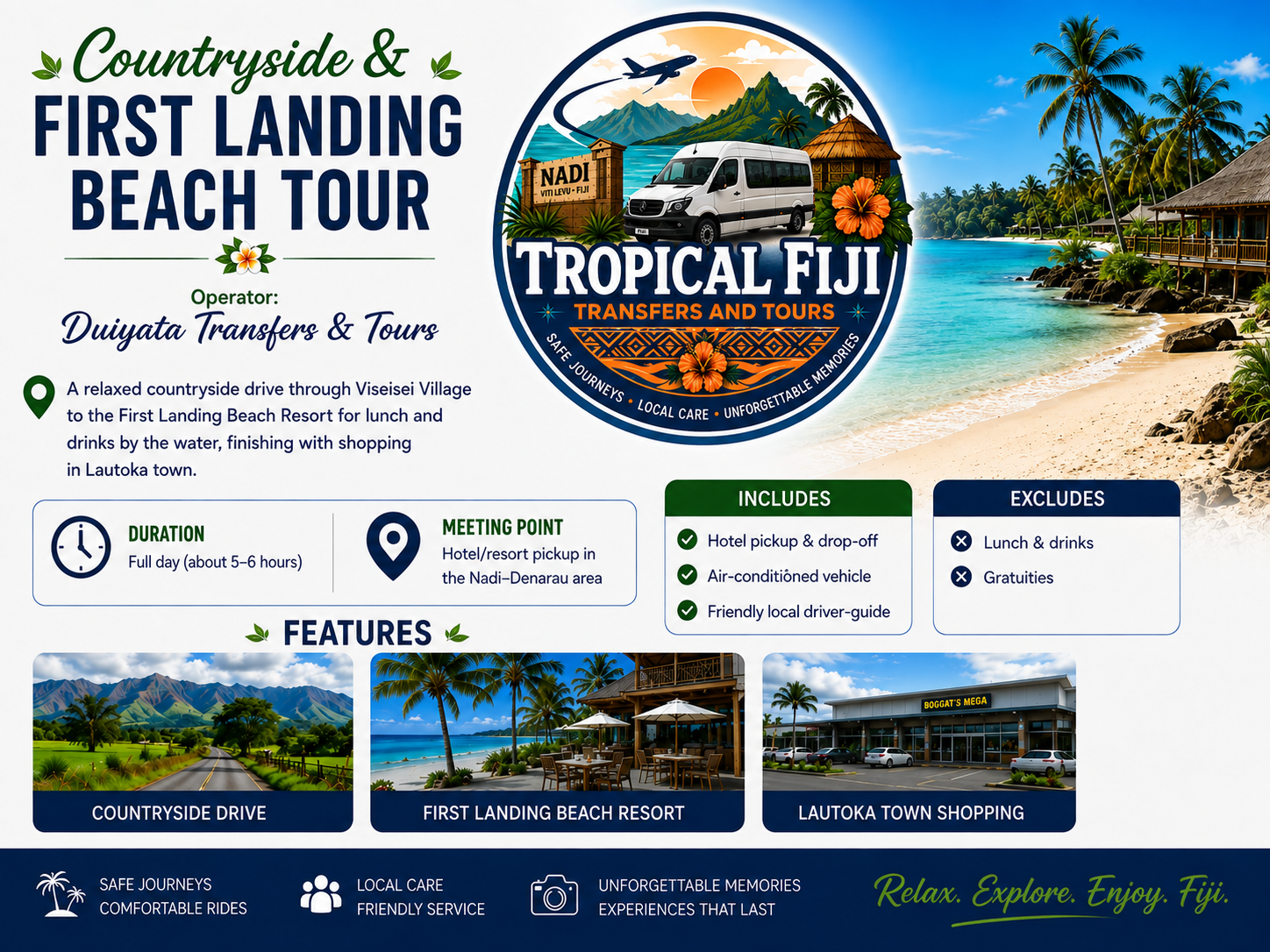 Countryside & First Landing Beach Tour