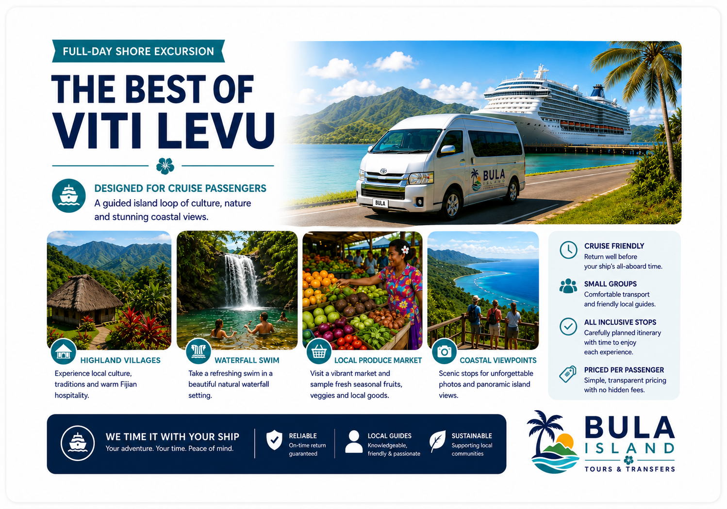 Viti Levu Cruise Day Tour