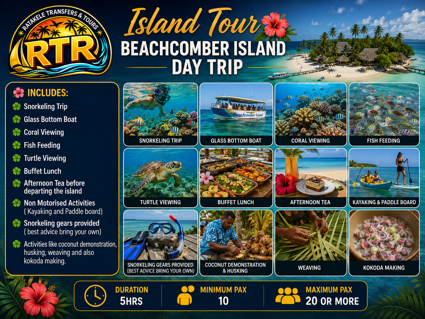 Beachcomber Island Day Trip